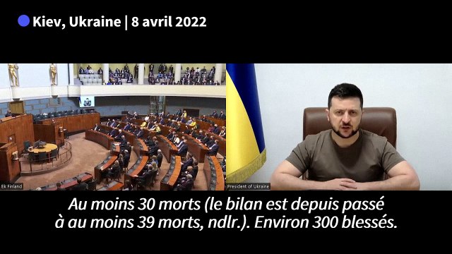 Attaque à Kramatorsk: C'est ainsi que la Russie est venue défendre le Donbass (Zelensky)
