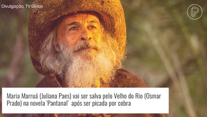 'Pantanal': Maria Marruá fica à beira da morte ao ser picada por cobra e ganha ajuda do Velho do Rio