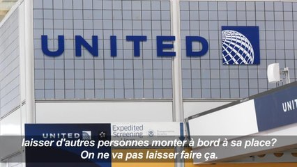 Manifestation contre United Airlines à l'aéroport de Chicago