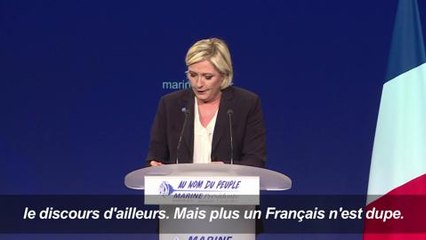 Le Pen dénonce "les flèches venimeuses" des médias