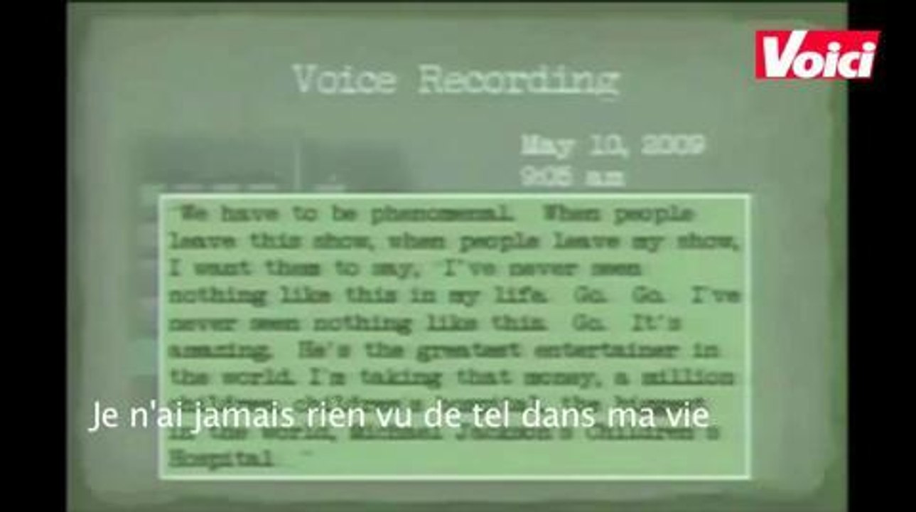 Enregistrement de la voix Michael Jackson traduit en français