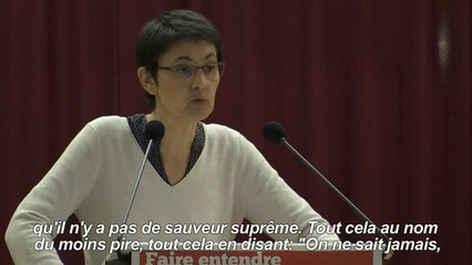 Dernier meeting de campagne à Lille pour Nathalie Arthaud