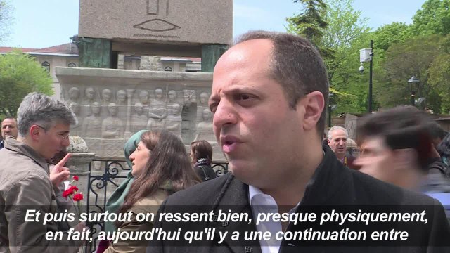 A Istanbul, commémoration du massacre des Arméniens de 1915