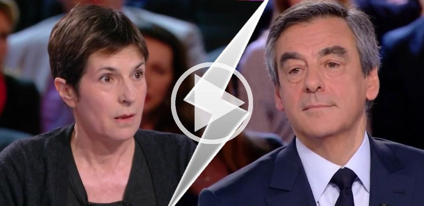 David Pujadas obligé d'intervenir lors du débat très tendu entre François Fillon et Christine Angot