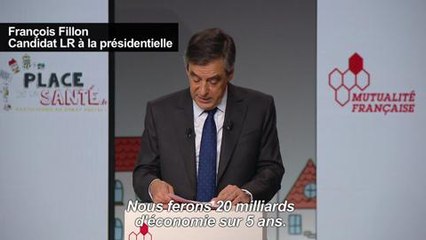 Santé : Fillon promet "20 milliards d'économie sur 5 ans"