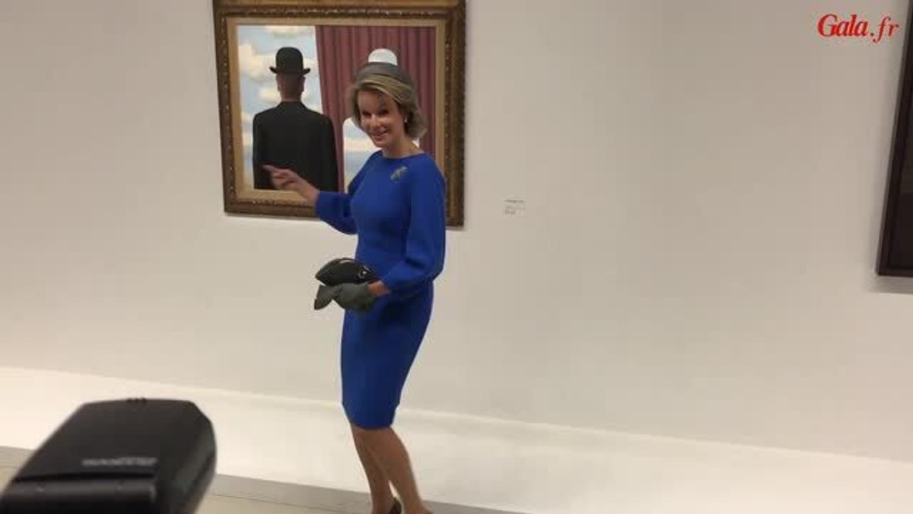 GALA VIDEO- La Reine Mathilde de Belgique en visite à Paris