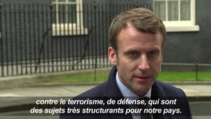 Emmanuel Macron à Londres pour voir Therasa May et tenir meeting