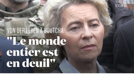 Les images de la visite d'Ursula von der Leyen à Boutcha