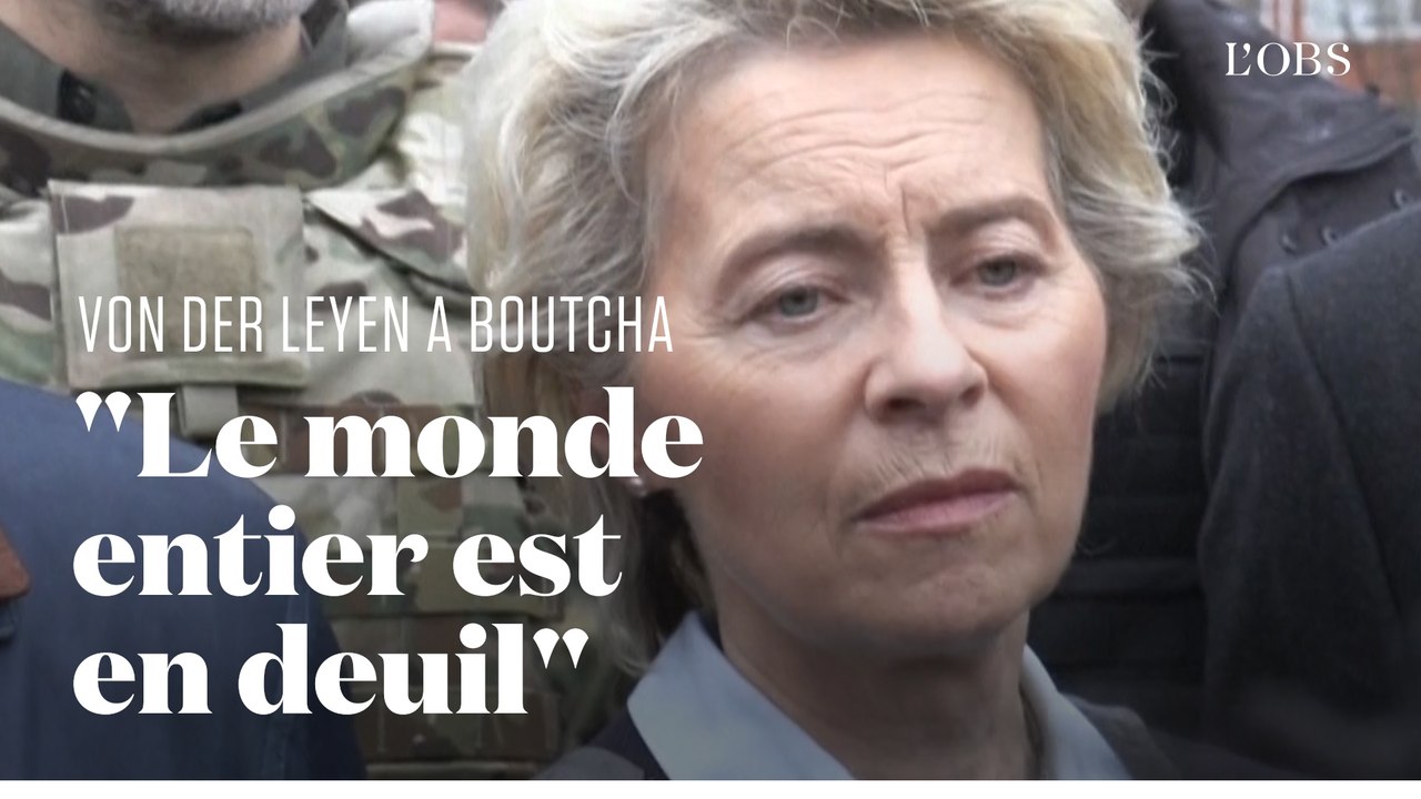 Les images de la visite d'Ursula von der Leyen à Boutcha