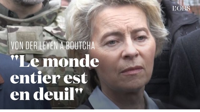 Les images de la visite d'Ursula von der Leyen à Boutcha