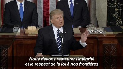 Le président Trump s'exprime devant le Congrès américain