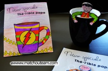 Fête des pères : fabriquer une carte "thé-rible" papa
