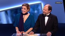 César 2015 Julie Gayet gênée face à la blague d'Edouard Baer