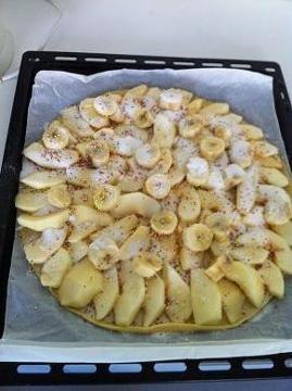 Enfant : recette de la tarte pommes bananes