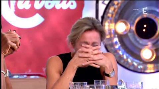 Fou rire d'Anne-Sophie Lapix après un lapsus gênant sur Adriana Karembeu