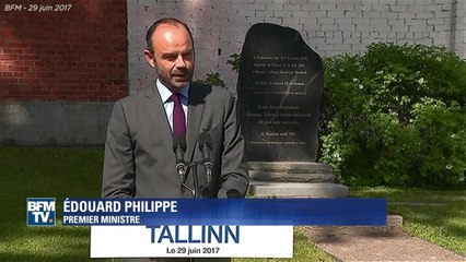 GALA VIDEO - L'émotion du Premier ministre évoquant la mort du père de Simone Veil en Estonie