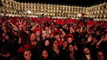 Espagne: fête universitaire de fin d'année à Salamanque