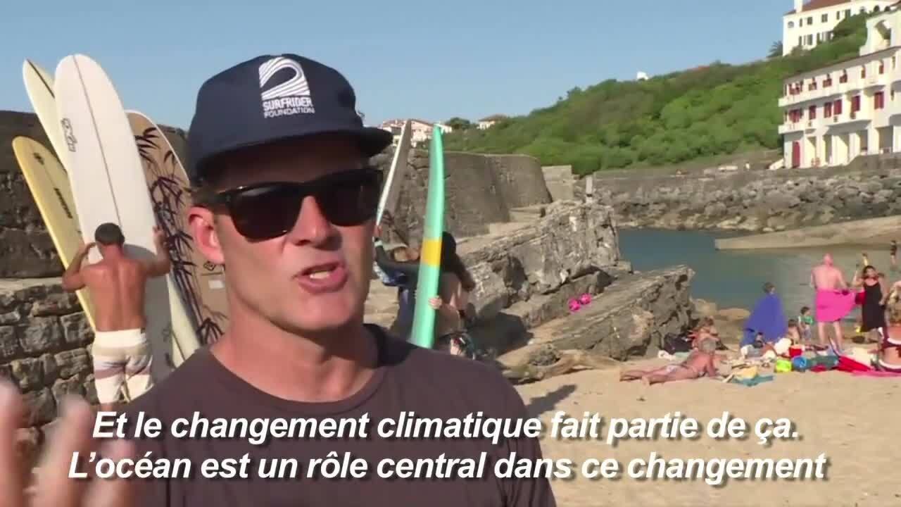 G7: à Biarritz, paradis de la vague, les surfeurs se mobilisent pour l'océan