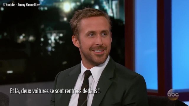 GALA VIDÉO - Ryan Gosling raconte une anecdote sur sa fille à New York dans le Jimmy Kimmel Live