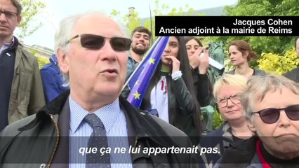 Marine Le Pen chahutée lors d'une visite surprise à Reims
