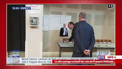 François Hollande : quels bulletins a-t-il pris avant d'entrer dans l'isoloir