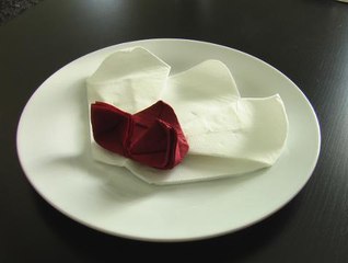 Comment plier une serviette en forme d'orchidée ?