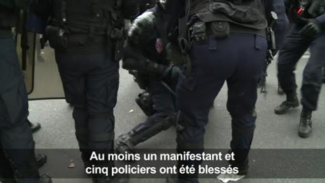 Manifestation contre la loi travail: échauffourées à Paris
