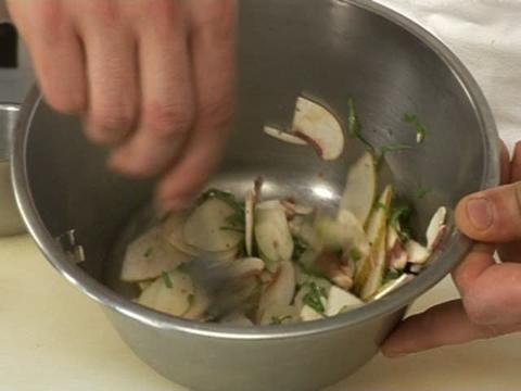 Papillote de daurade au lait de coco et poire