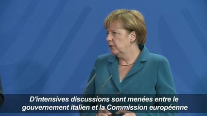 Banques italiennes: Merkel ne craint pas de "crise"