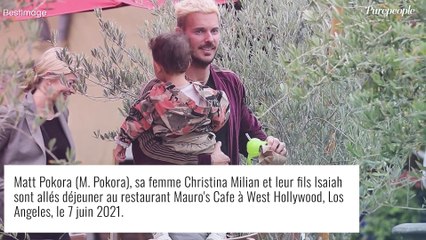 Tải video: M. Pokora papa : tendre moment à la piscine avec son fils Isaiah, sous la chaleur de Los Angeles !