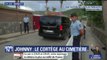 VIDEO GALA arrivée du cortège de Johnny Hallyday pour l'enterrement à St Barth