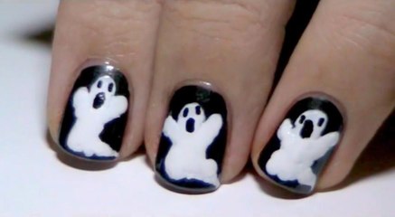 Nail Art HALLOWEEN : les fantômes Ghost