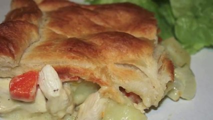 Recette : une tourte aux légumes et au poulet
