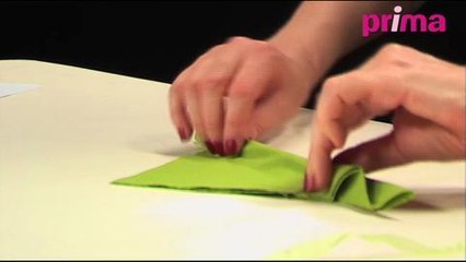 Pliage de serviette : feuille