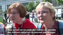 Manifestation des retraités pour une hausse des pensions