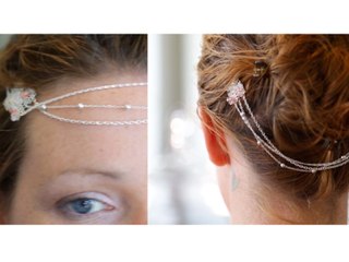 Réaliser un bijoux de tête avec Swarosvski