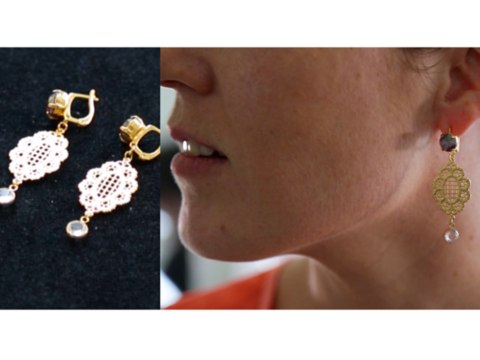 Réaliser des boucles d'oreilles dormeuses avec Swarovski