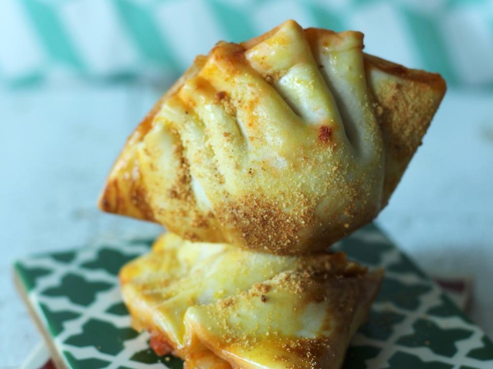 Mini-pizza comme des gyozas