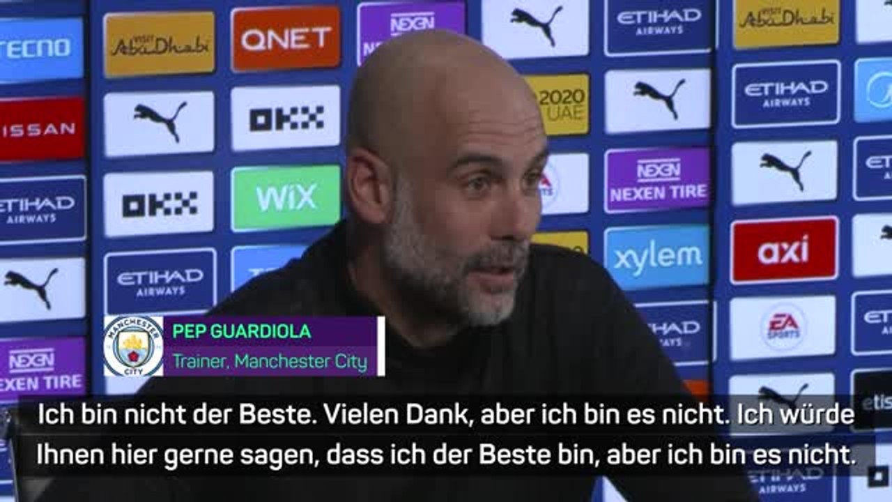 Guardiola nach Klopp-Aussage: “Bin nicht der Beste“