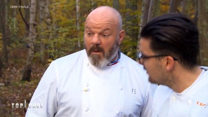 VOICI - Top Chef : gros moment de solitude pour Philippe Etchebest dans les bois avec Camille