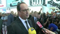 Visite de François Hollande au Salon de l'Auto