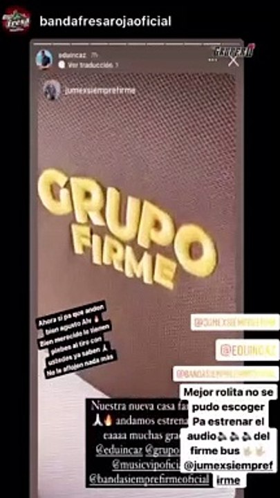 Eduin Caz le regala un autobús a su banda, la siempre firme