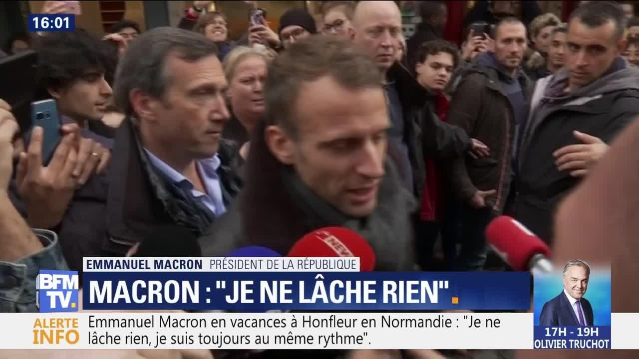 Emmanuel Macron en week-end à Honfleur    tout va bien, je ne lâche rien