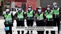 Ministro del Interior responde al premier Aníbal Torres y defiende a la Policía Nacional