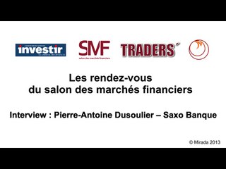 En direct des marchés financiers : Pierre-Antoine Dusoulier