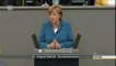 Merkel martèle contre des solutions de facilité à la crise