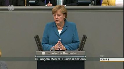 Merkel martèle contre des solutions de facilité à la crise