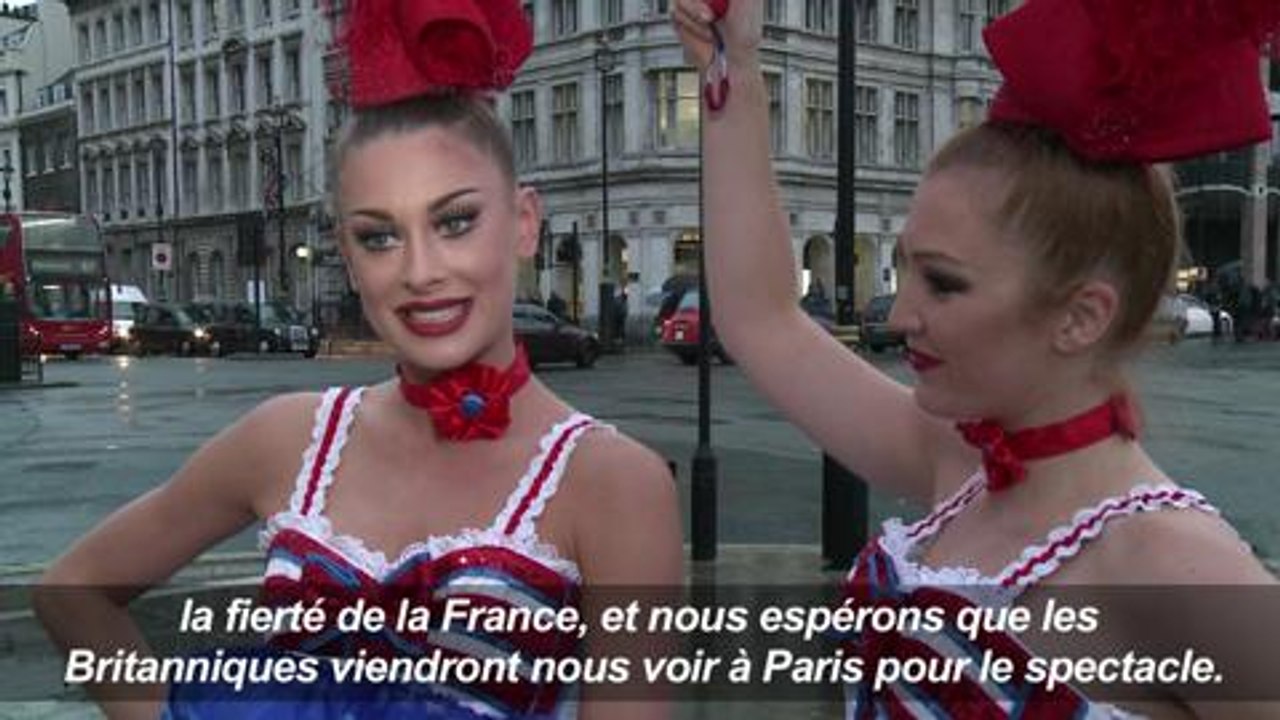 Les danseuses du Moulin Rouge font leur promo à Londres