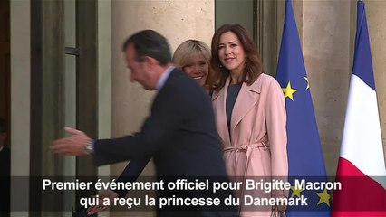 Premier événement officiel pour Brigitte Macron à l'Elysée