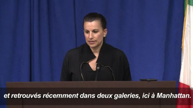 New York rend des antiquités volées à l'Italie